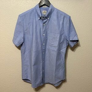 J. Crew All Cotton Oxford Short Sleeve Button Down - M